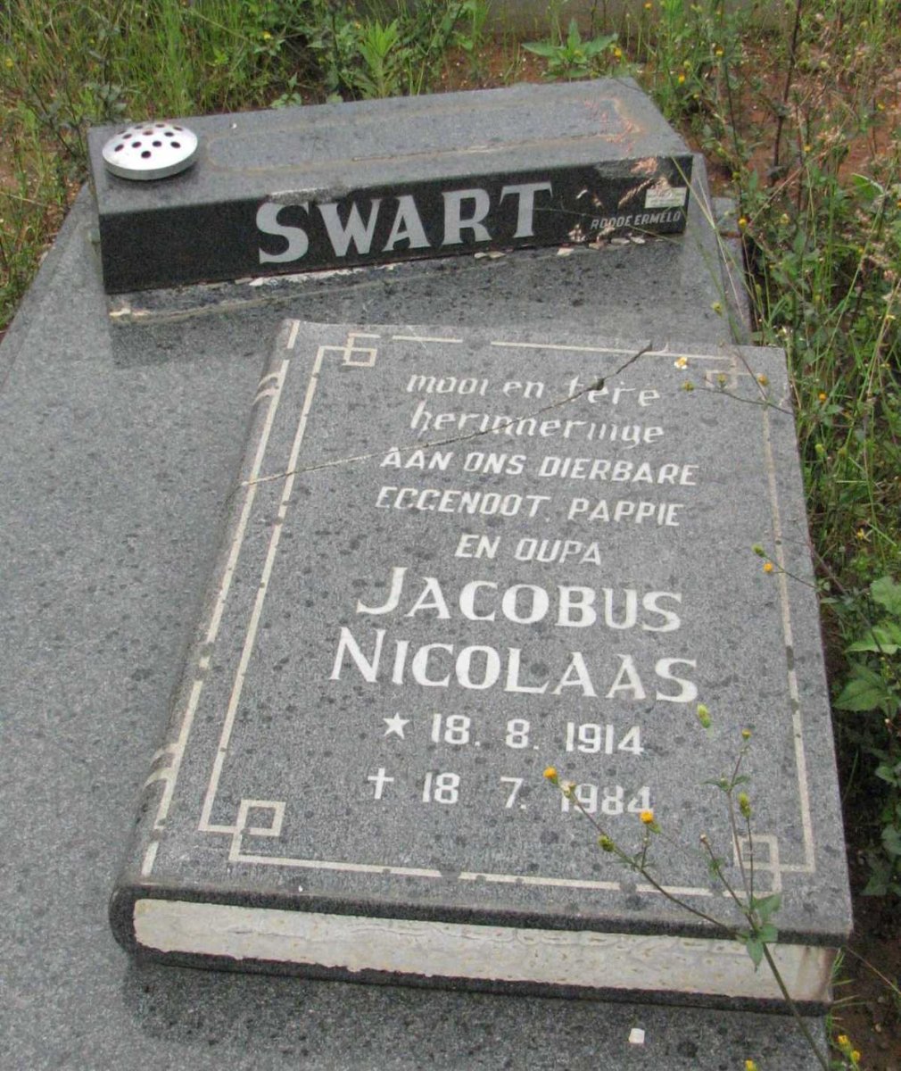 SWART Jacobus Nicolaas 1914-1984