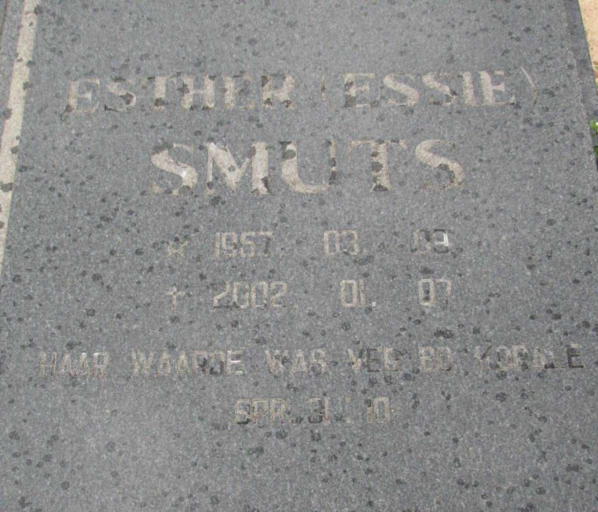 SMUTS Esther 1957-2002