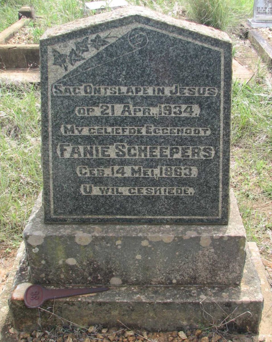 SCHEEPERS Fanie 1863-1934