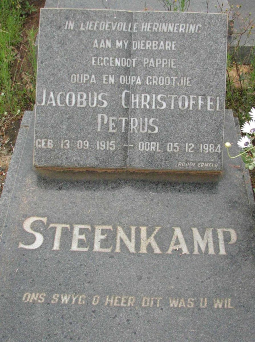 STEENKAMP Jacobus Christoffel Petrus 1915-1984