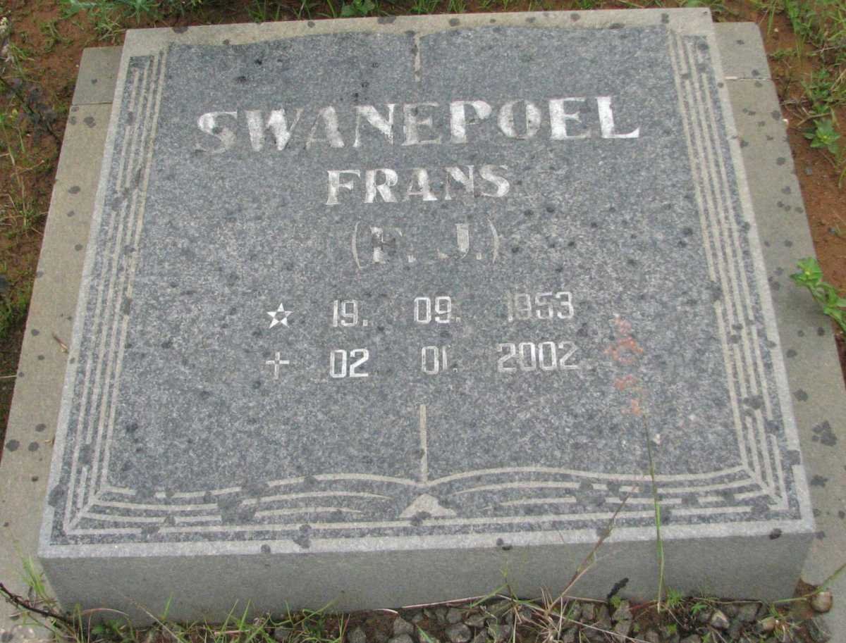 SWANEPOEL Frans 1953-2002