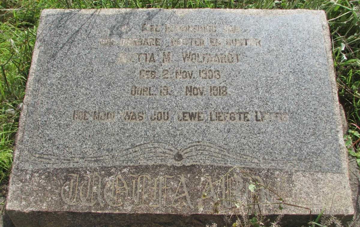 WOLFAARDT ?tta M. 1903-1918