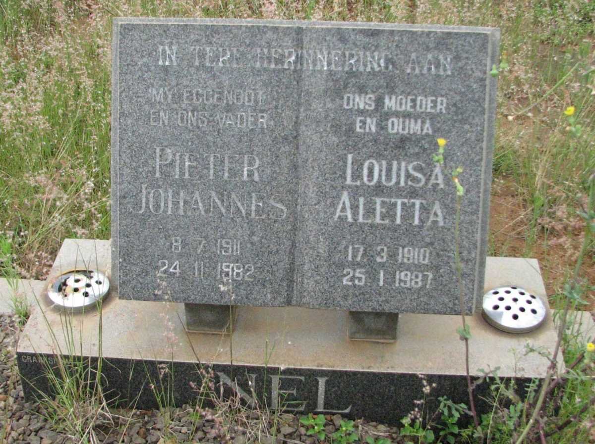 NEL Pieter Johannes 1911-1982 &amp; Louisa Aletta 1910-1987