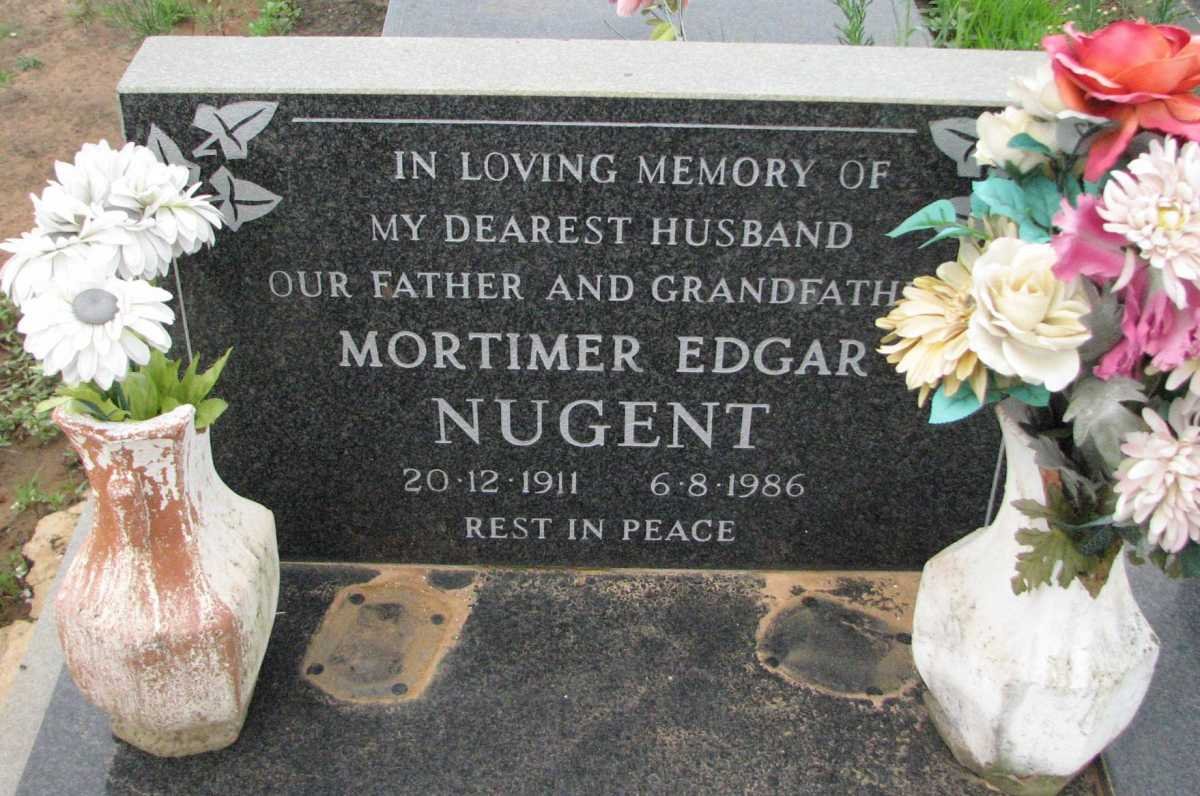 NUGENT Mortimer Edgar 1911-1986