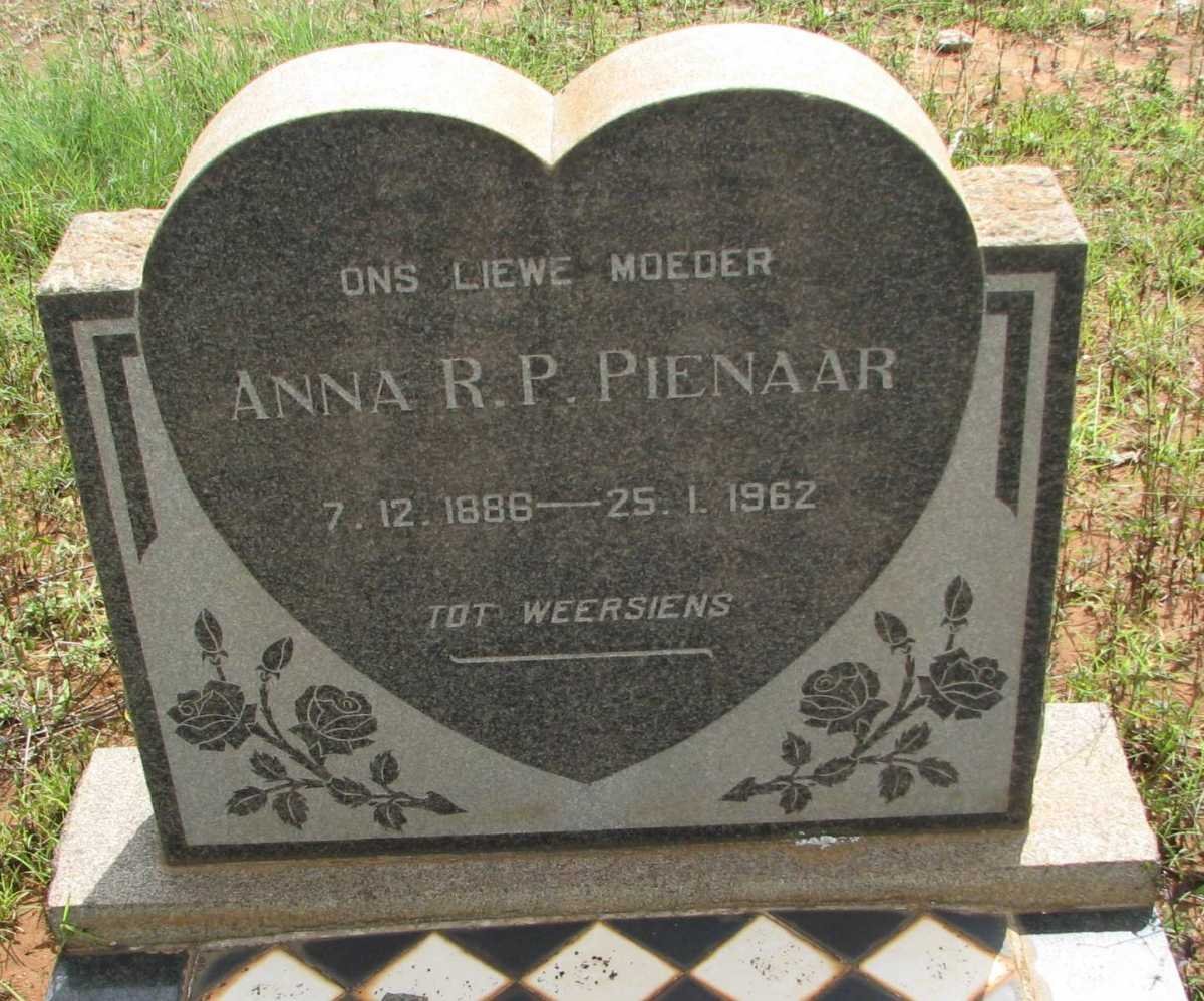 PIENAAR Anna R.P. 1886-1962
