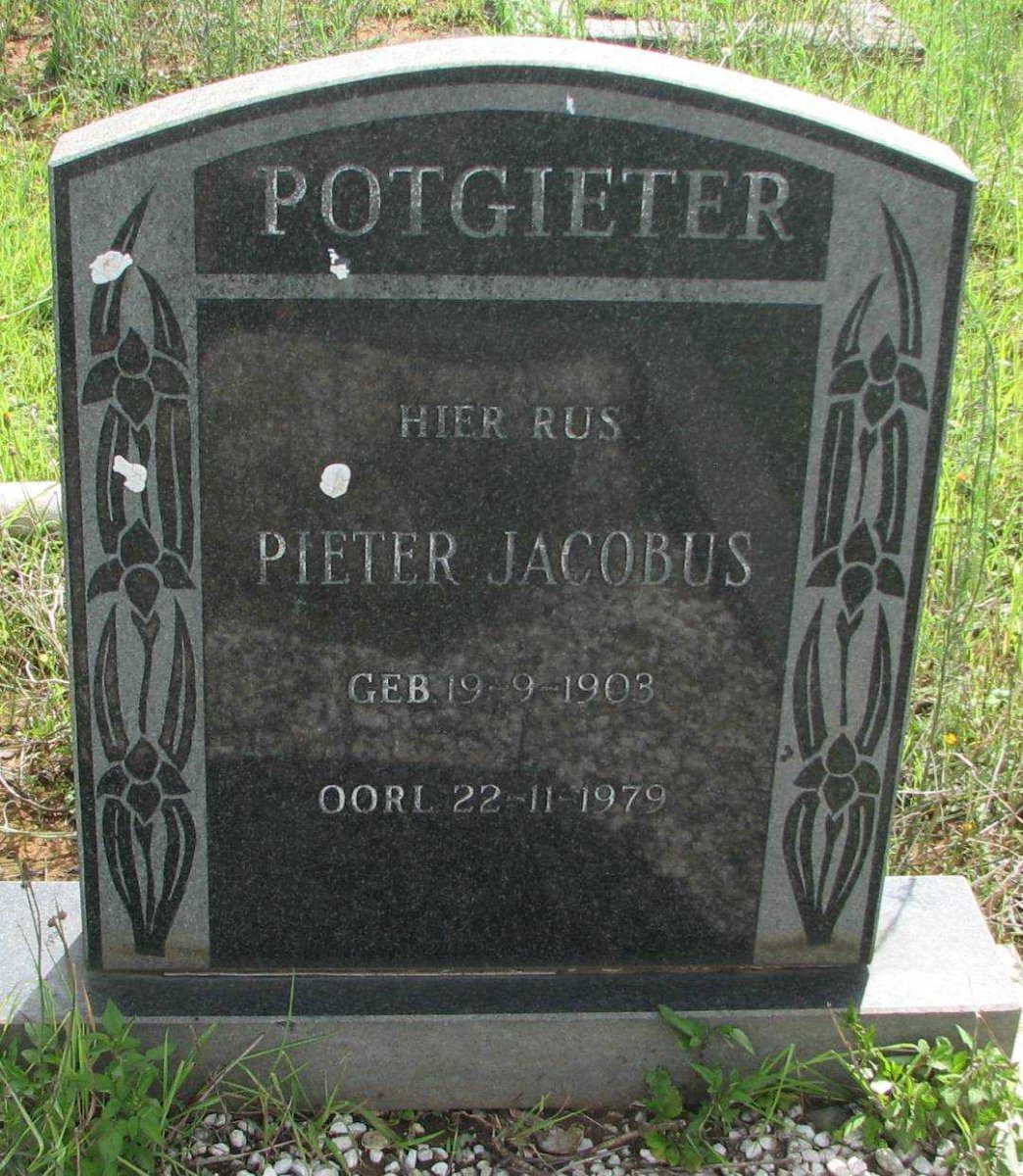 POTGIETER Pieter Jacobus 1903-1979
