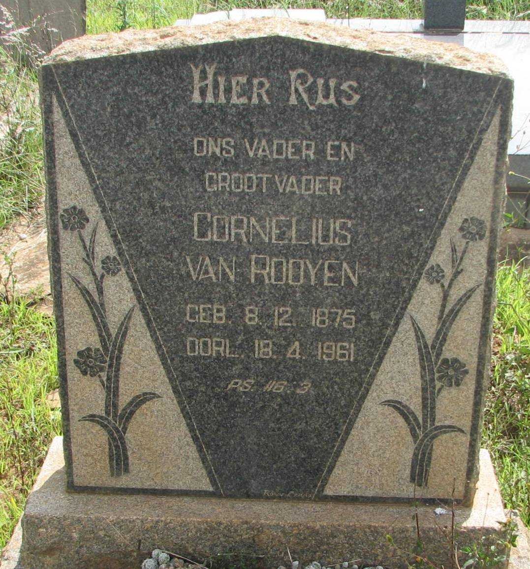 ROOYEN Cornelius, van 1875-1961