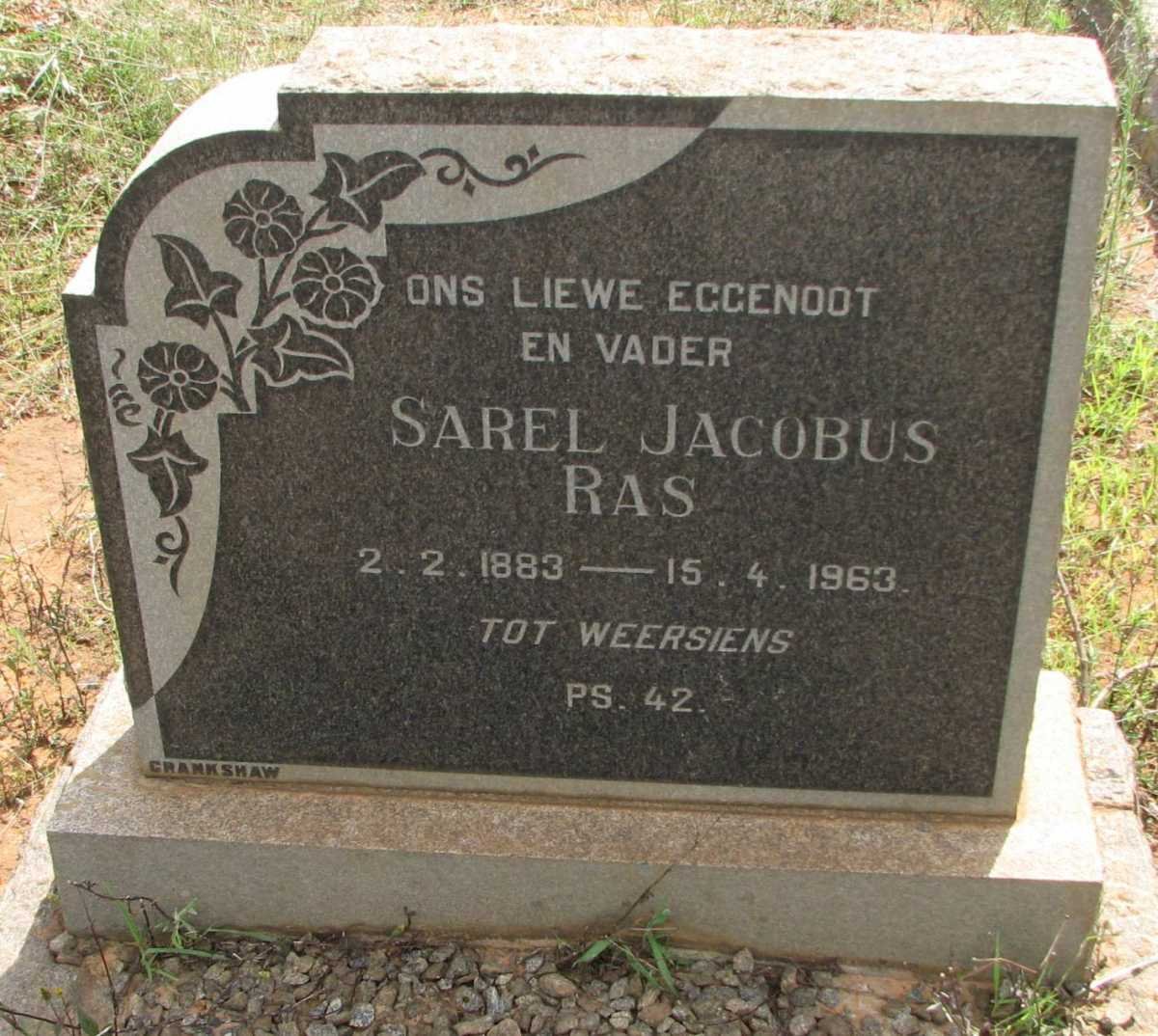 RAS Sarel Jacobus 1883-1963