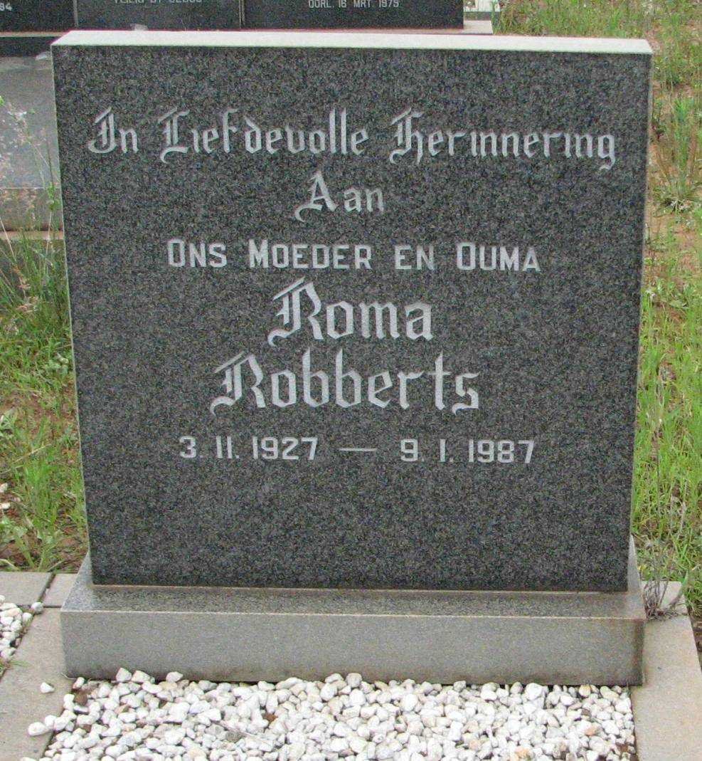 ROBBERTS Roma 1927-1987