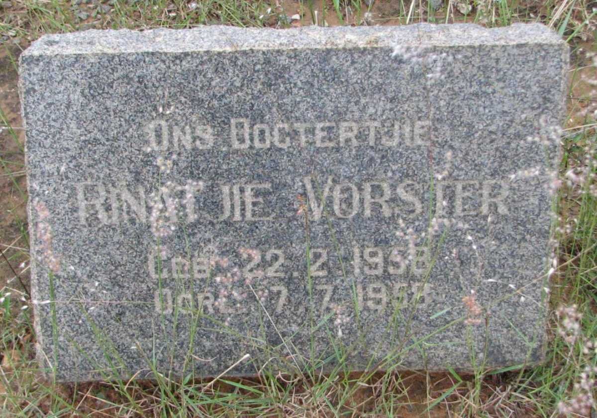 VORSTER Rinatjie 1958-1958