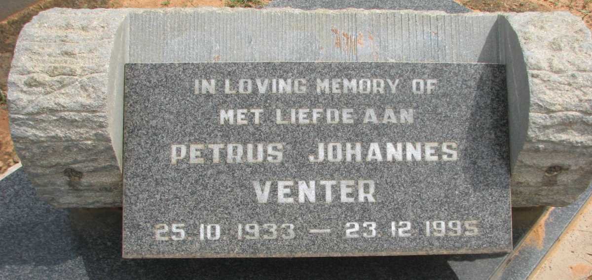 VENTER Petrus Johannes 1933-1995