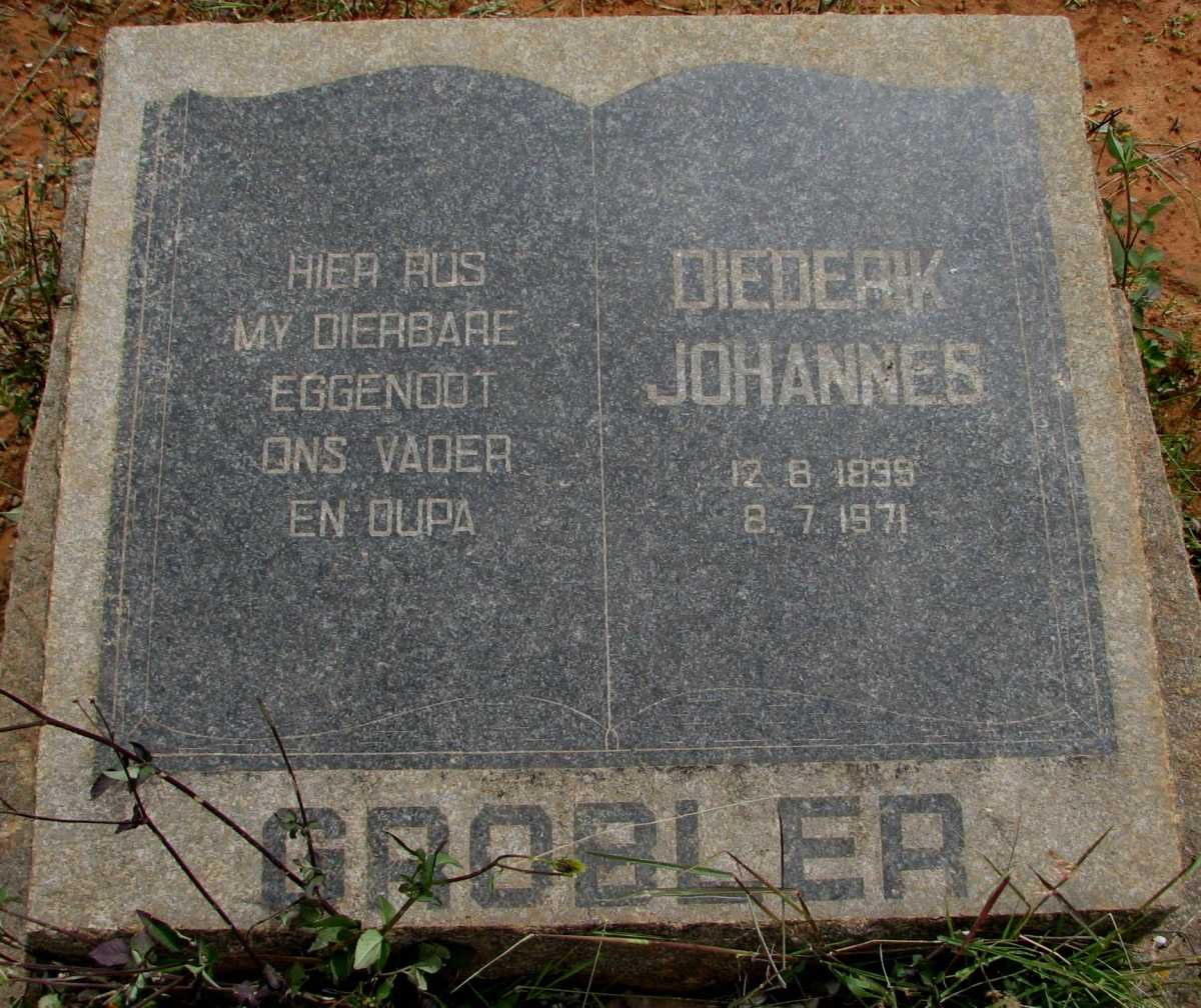 GROBLER Diederik Johannes 1899-1971