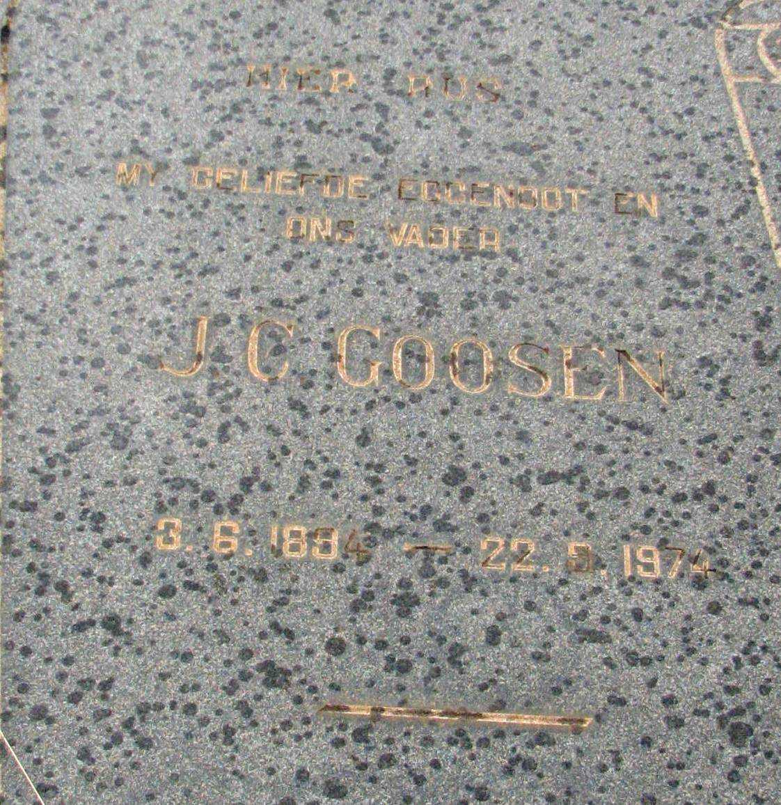 GOOSEN J.C. 1894-1974