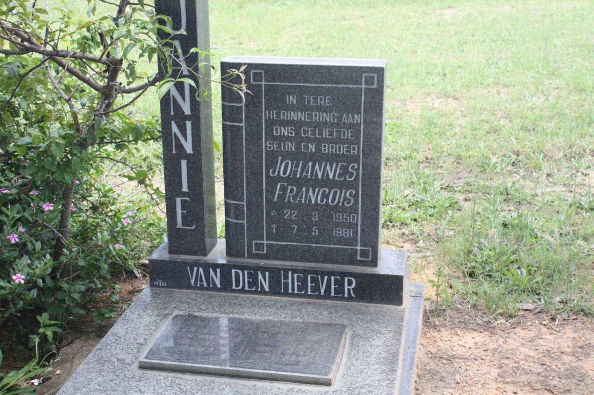 HEEVER Johannes Francois, van den 1950-1981