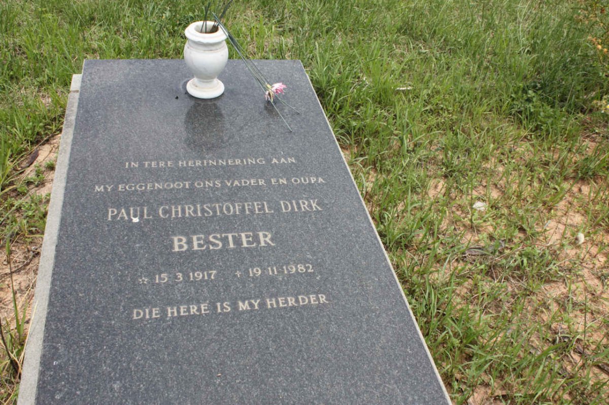 BESTER Paul Christoffel Dirk 1917-1982