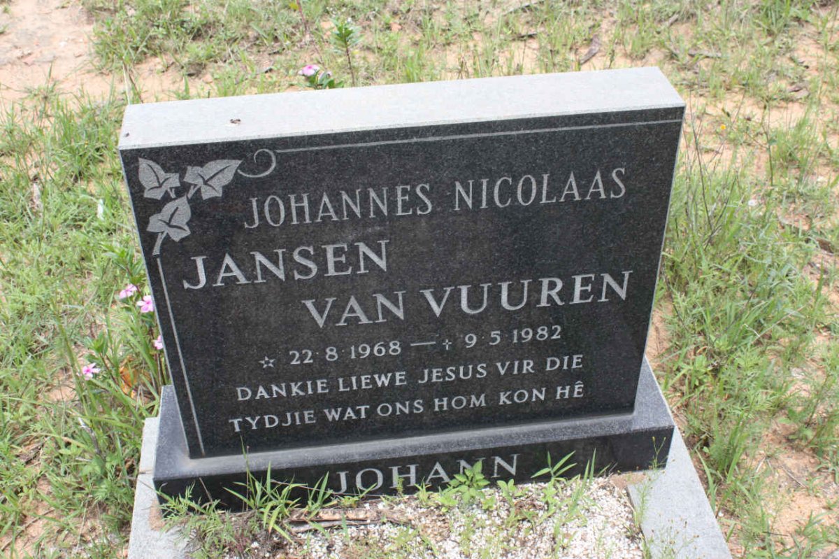 VUUREN Johannes Nicolaas, Janse van 1968-1982