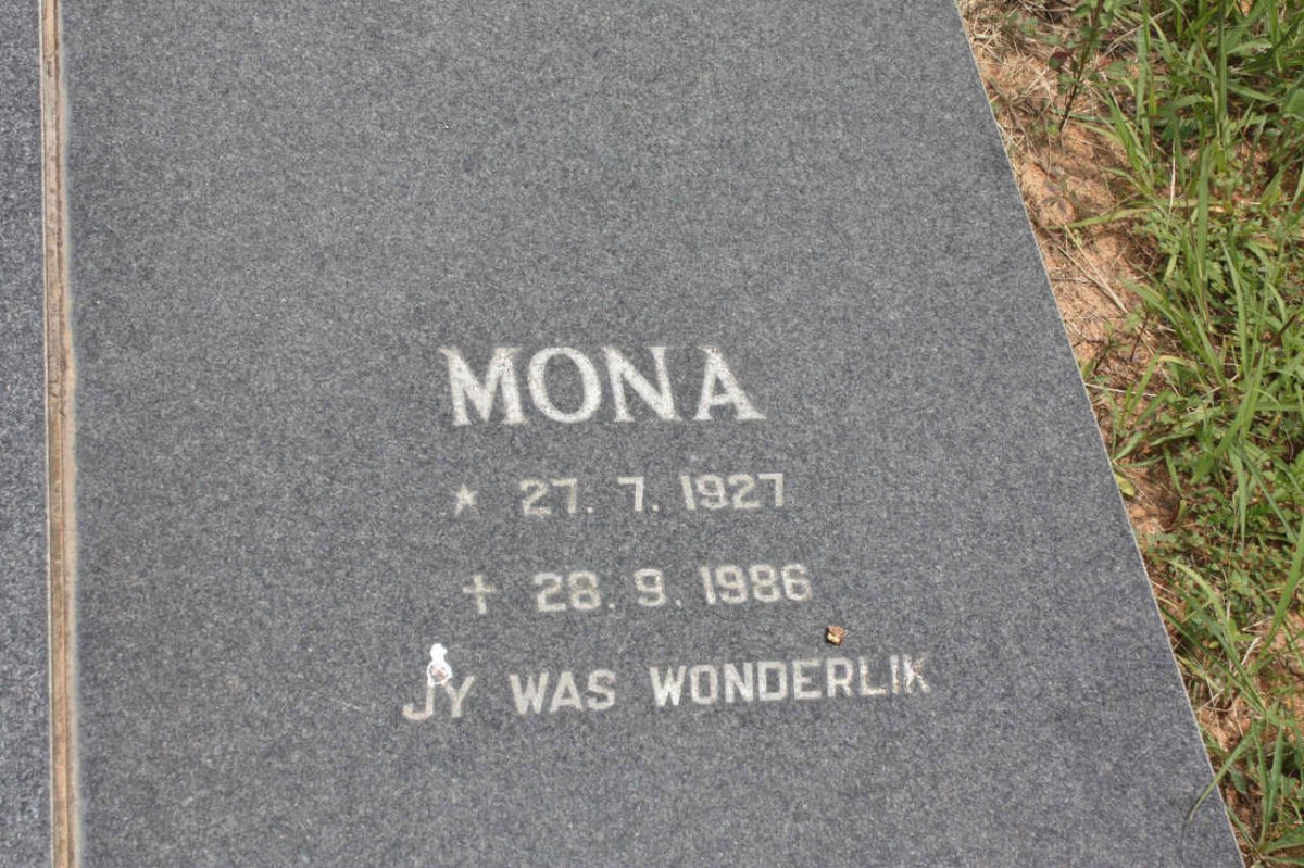 GROBLER Mona 1927-1986