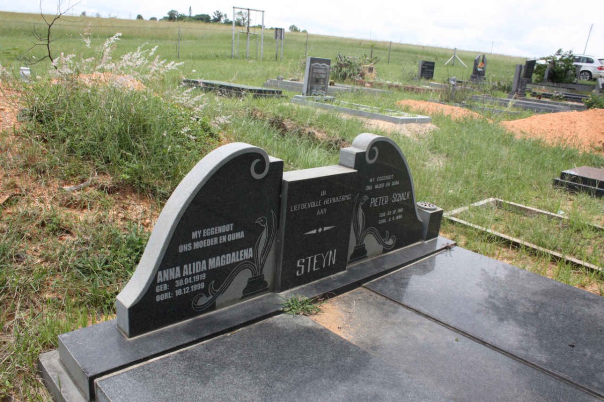 STEYN Pieter Schalk 1916-1986 &amp; Anna Alida Magdalena 1919-1999