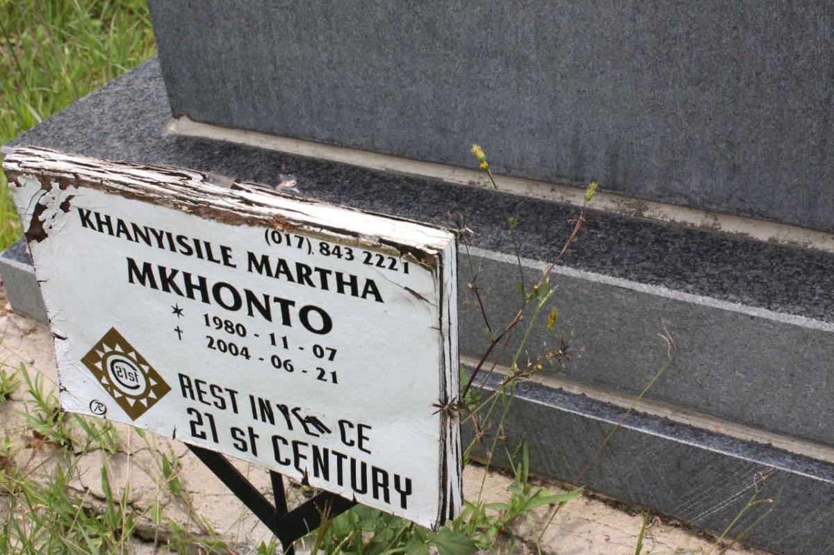 MKHONTO Khanyisile Martha 1980-2004