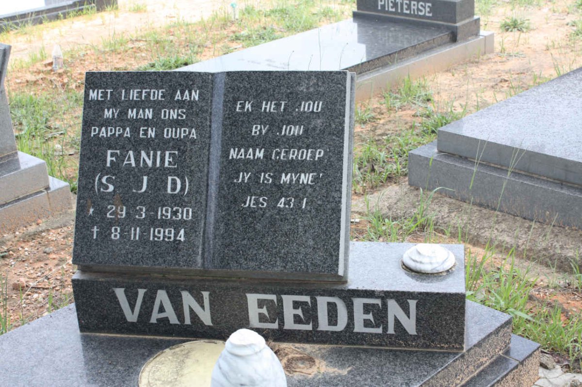 EEDEN S.J.D., van 1930-1994