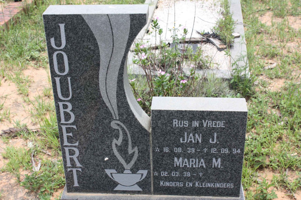 JOUBERT Jan J. 1939-1994 &amp; Maria M. 1938-