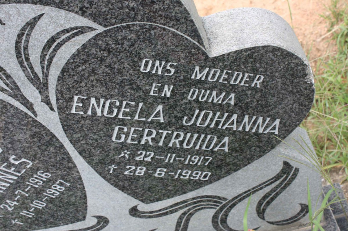 SCHEURKOGEL Engela Johanna Gertruida 1917-1990