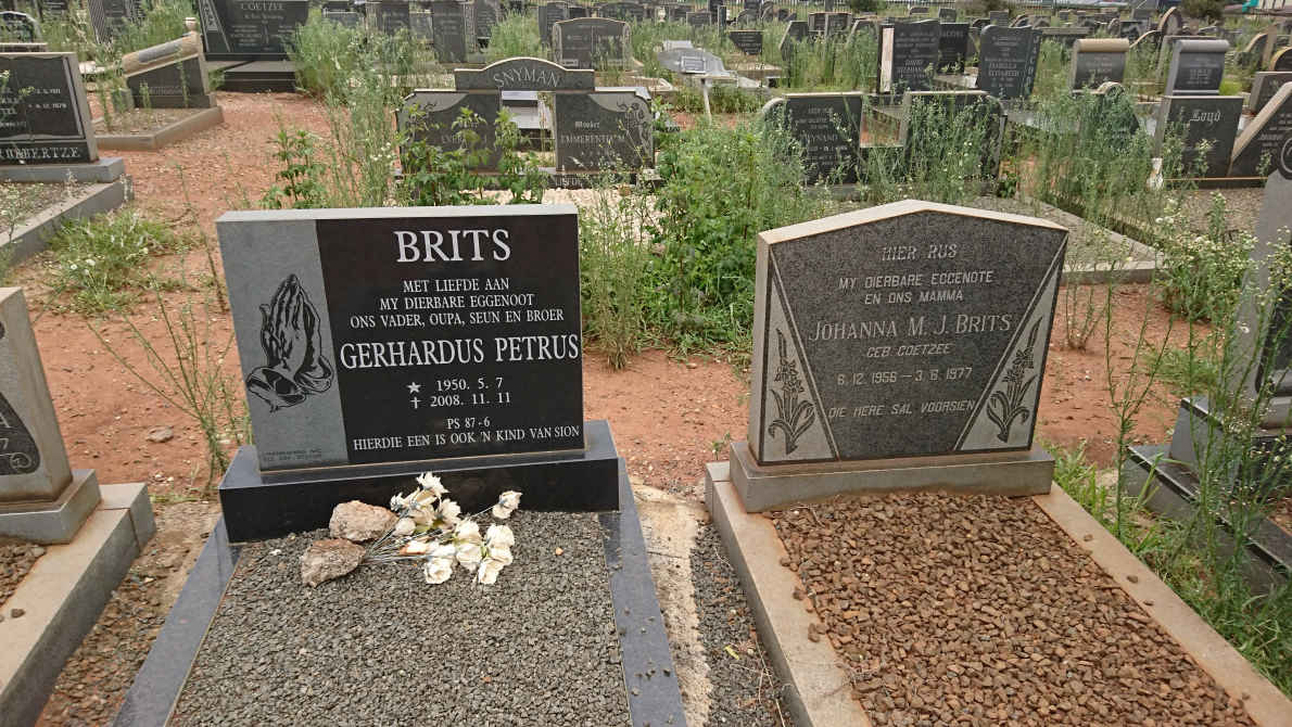 BRITS Gerhardus Petrus 1950-2008