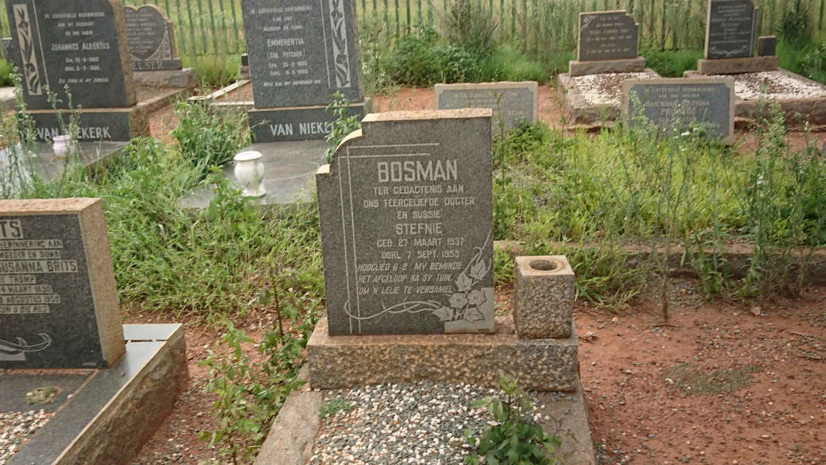BOSMAN Stefnie 1937-1950