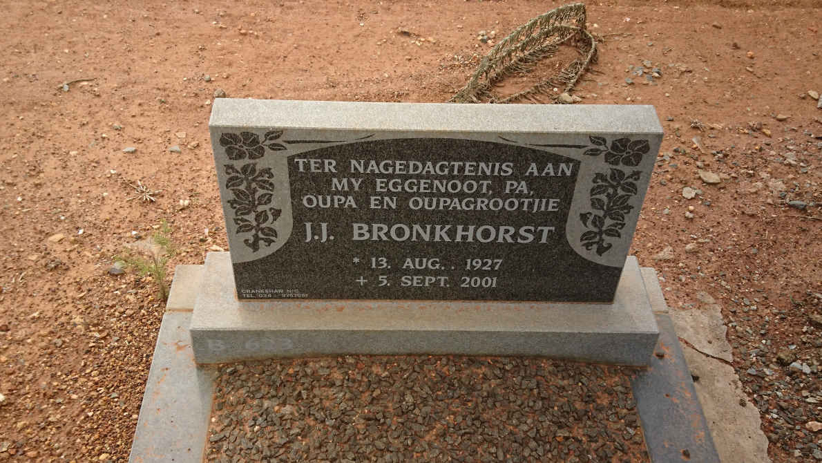 BRONKHORST J.J. 1927-2001