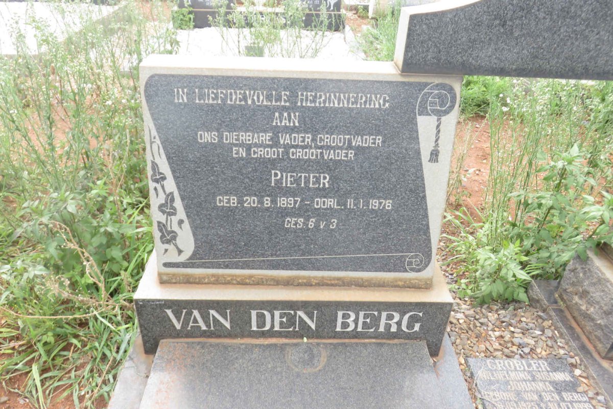 BERG Pieter, van den 1897-1976
