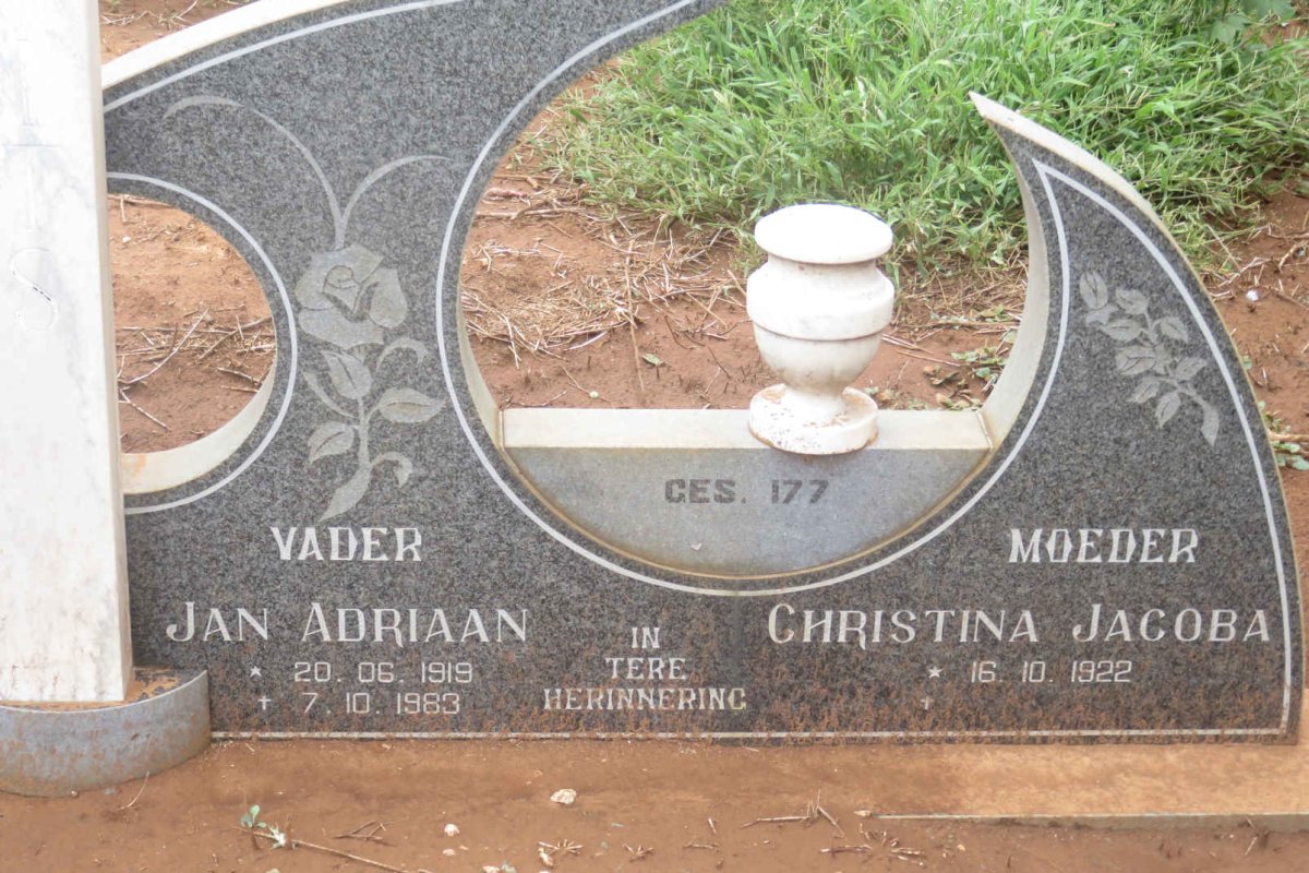 BRITS Jan Adriaan 1919-1983 &amp; Christina Jacoba 1922-