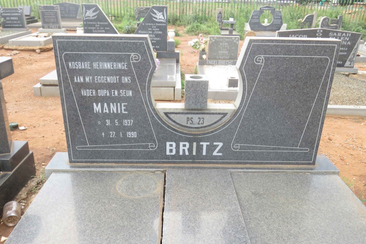 BRITZ Manie 1937-1990