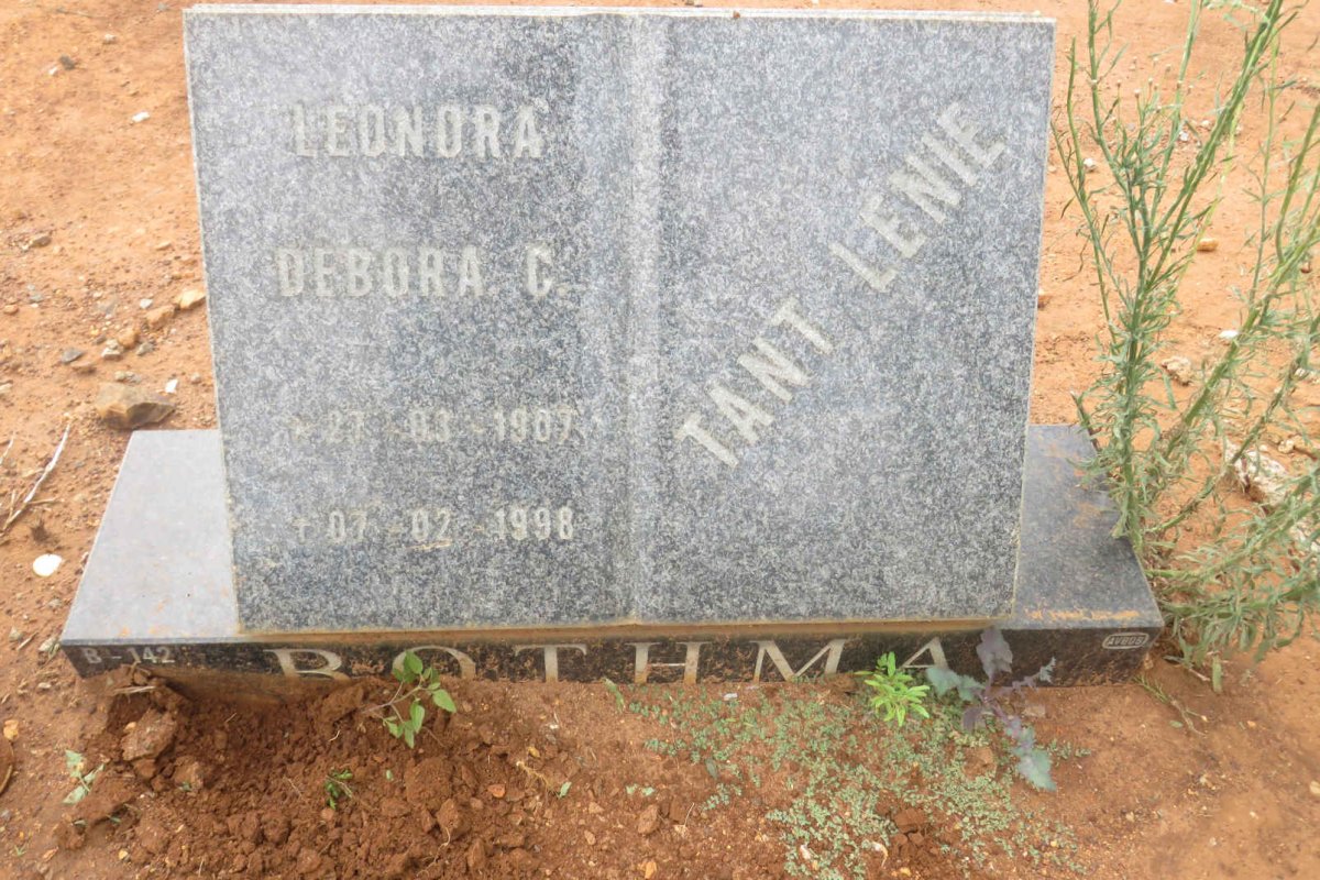 BOTHMA Leonora Debora C. 1907-1998