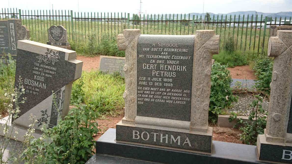 BOTHMA Gert Hendrik Petrus 1898-1959 & Beatrice Petrus Gertruida 1904-1981 _1