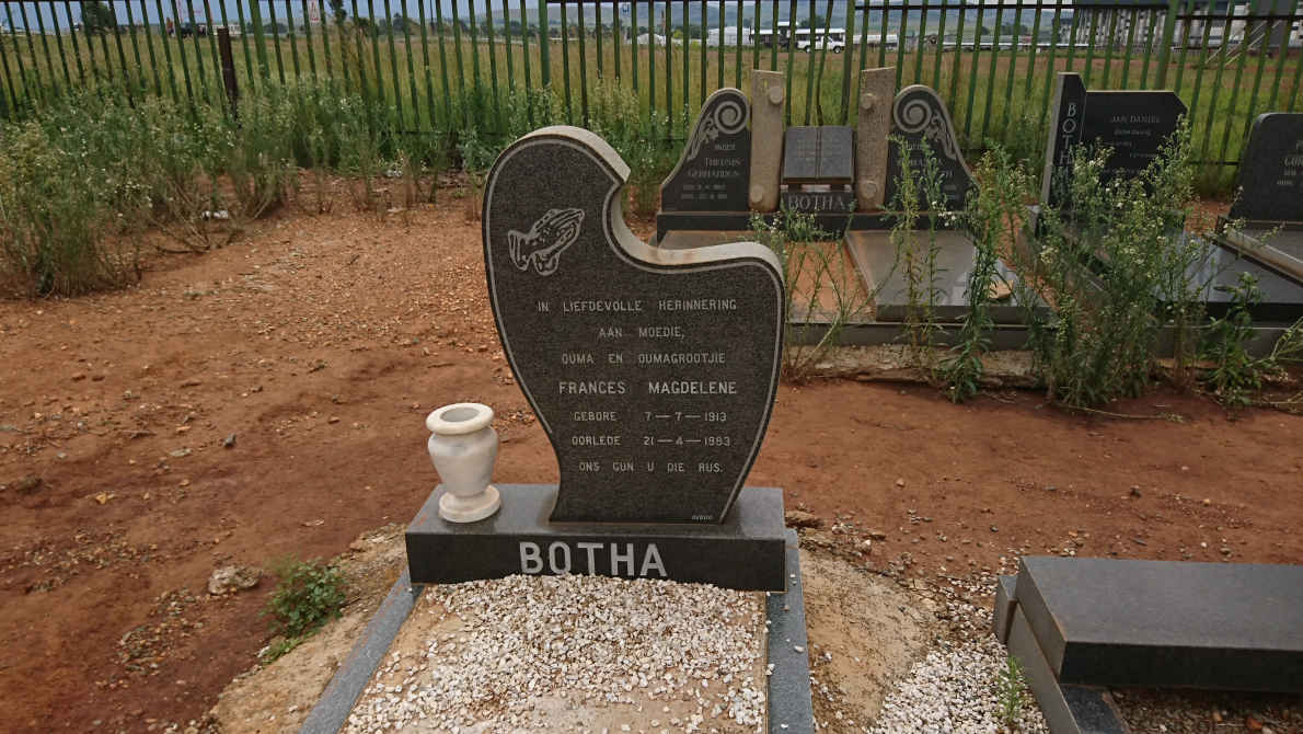 BOTHA Frances Magdalene 1913-1983
