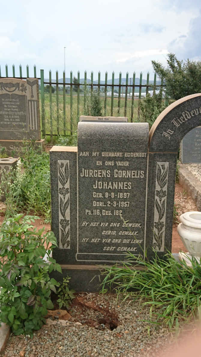 BRITS Jurgens Cornelis Johannes 1897-1957