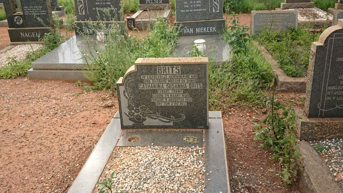 BRITS Catharina Susanna nee TROMP 1890-195?