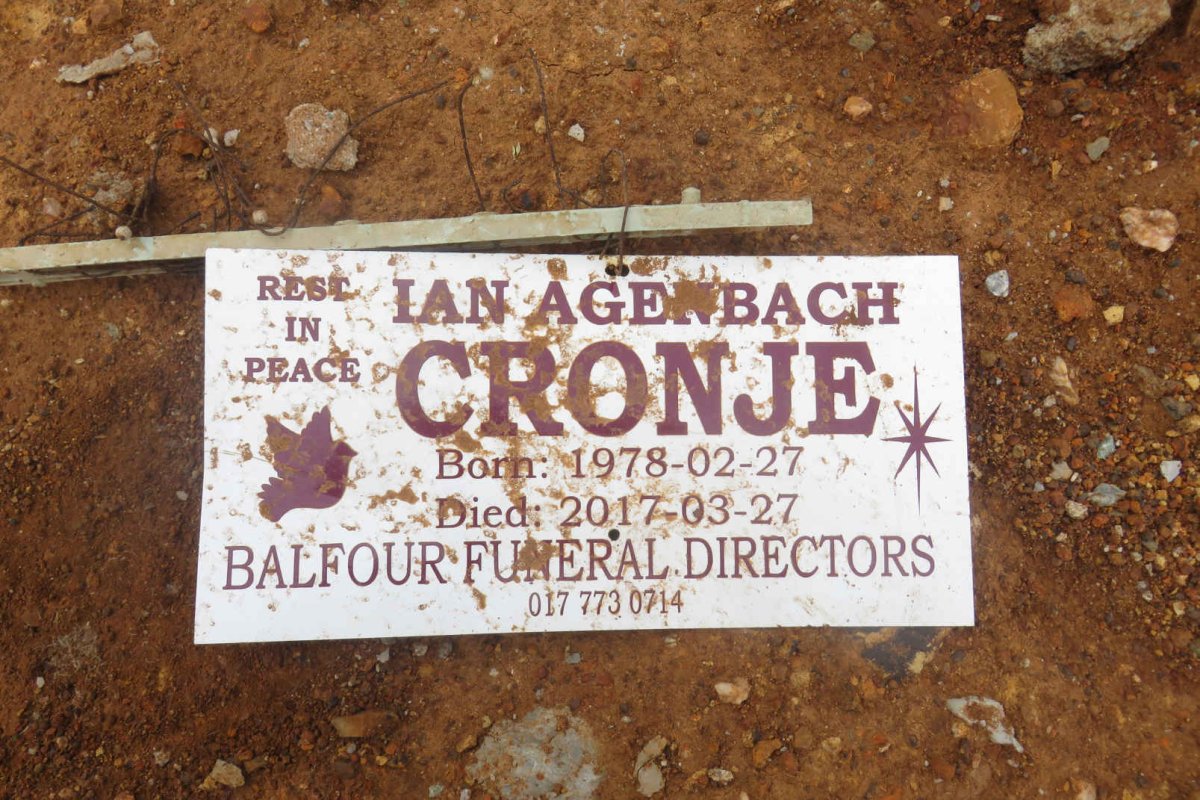 CRONJE Ian Agenbach 1978-2017