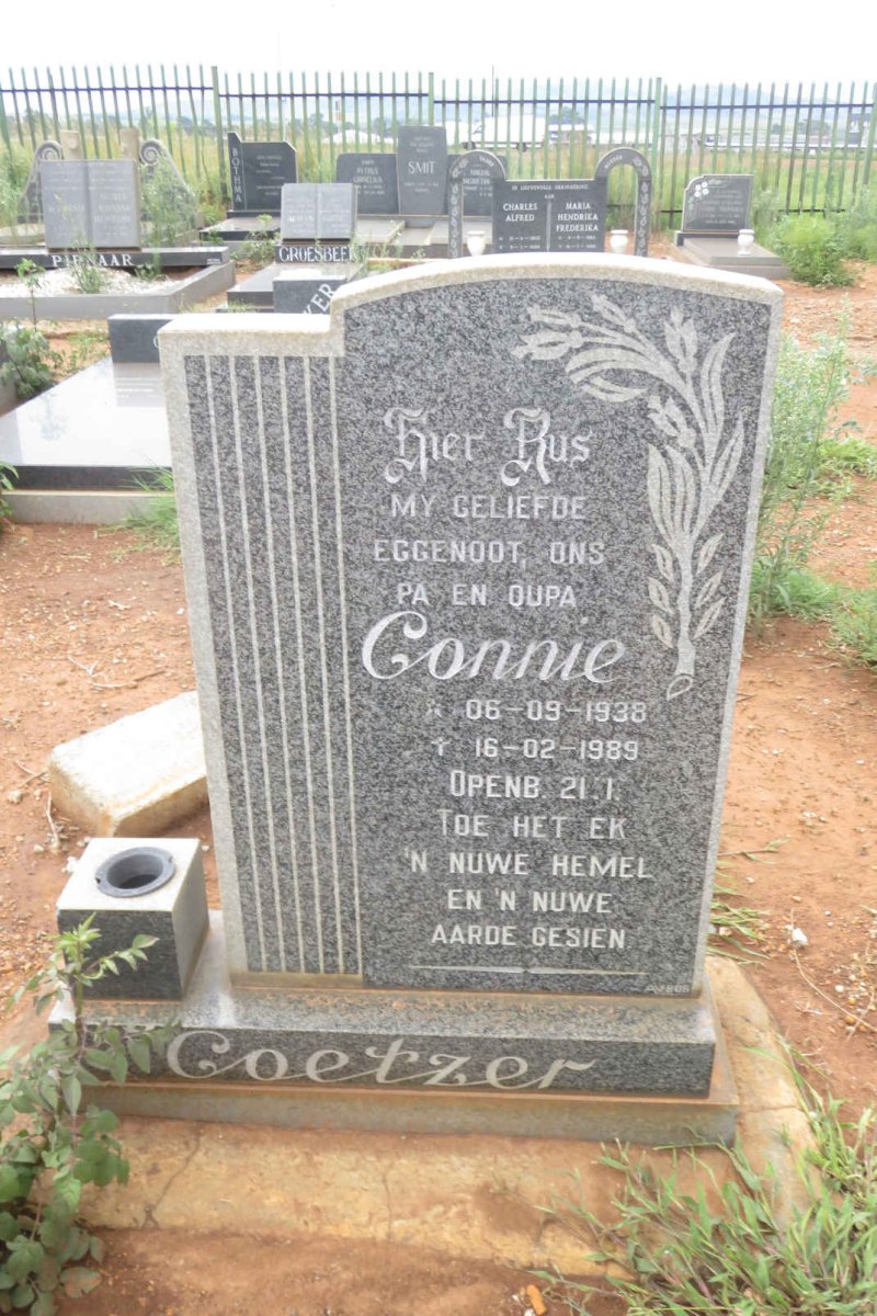 COETZER Connie 1938-1989