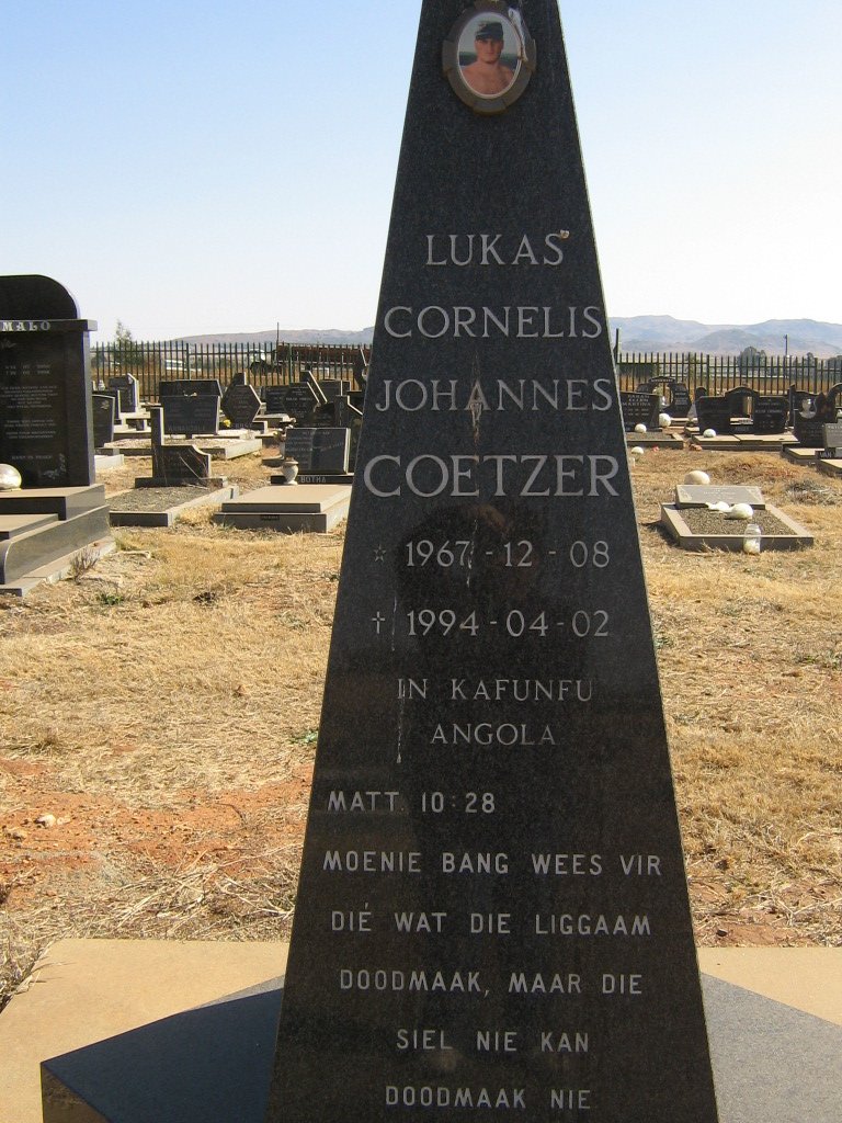COETZER Lukas Cornelis Johannes 1967-1994