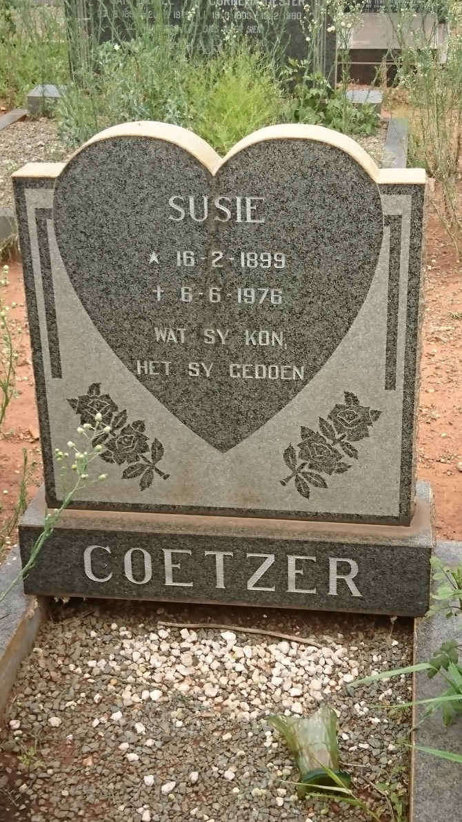 COETZER Susie 1899-1976