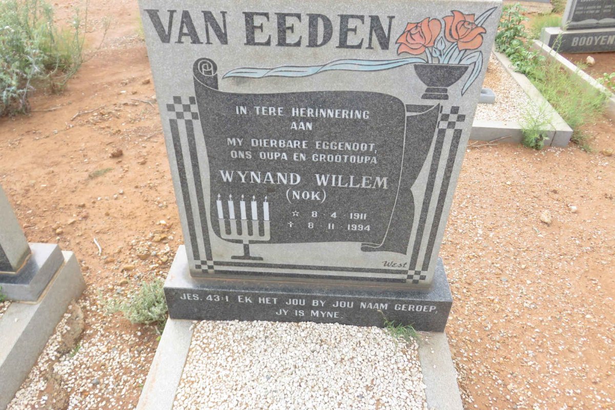 EEDEN Wynand Willem, van 1911-1994