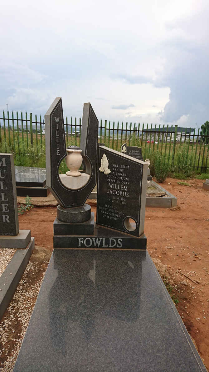 FOWLDS Willem Jcobus 1927-1984