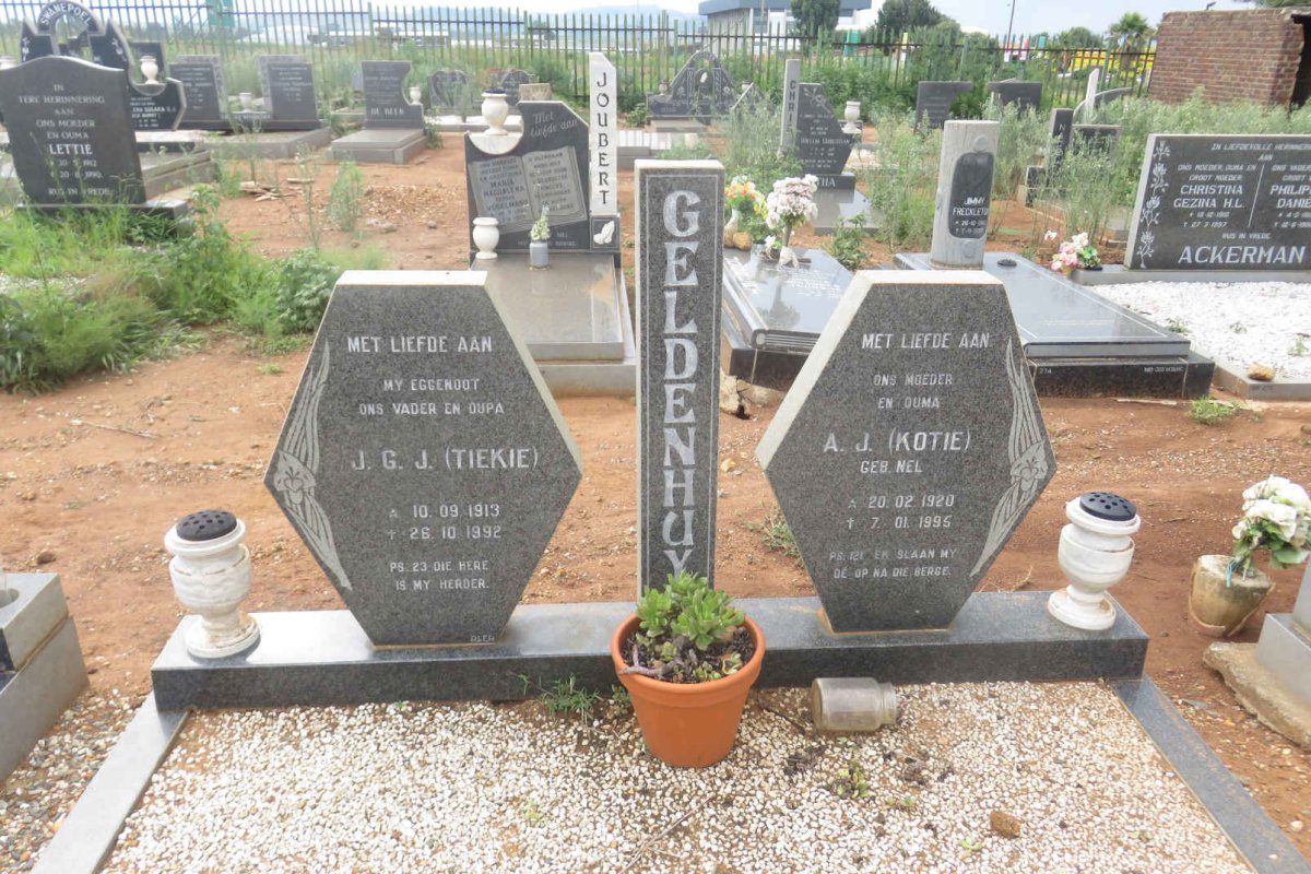 GELDENHUYS J.G.J. 1913-1992 &amp; A.J. NEL 1920-1995