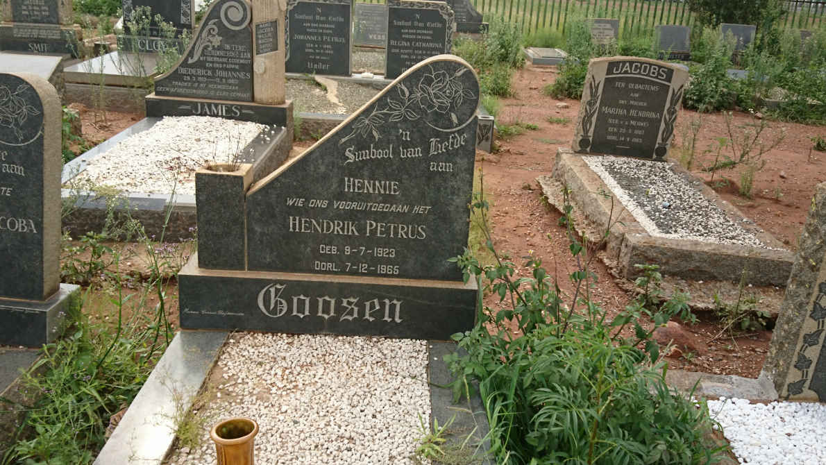 GOOSEN Hendrik Petrus 1923-1965