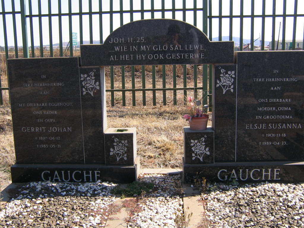 GAUCHE Gerrit Johan 1897-1983 &amp; Elsje Susanna 1901-1989