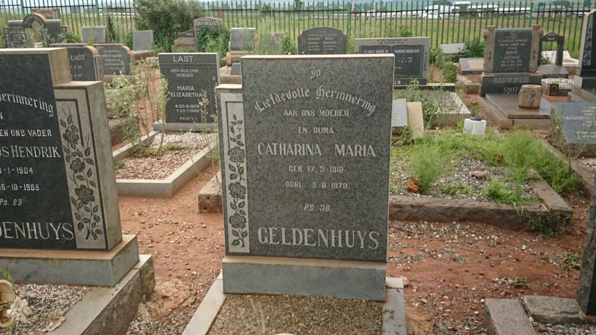 GELDENHUYS Catharina Maria 1912-1979