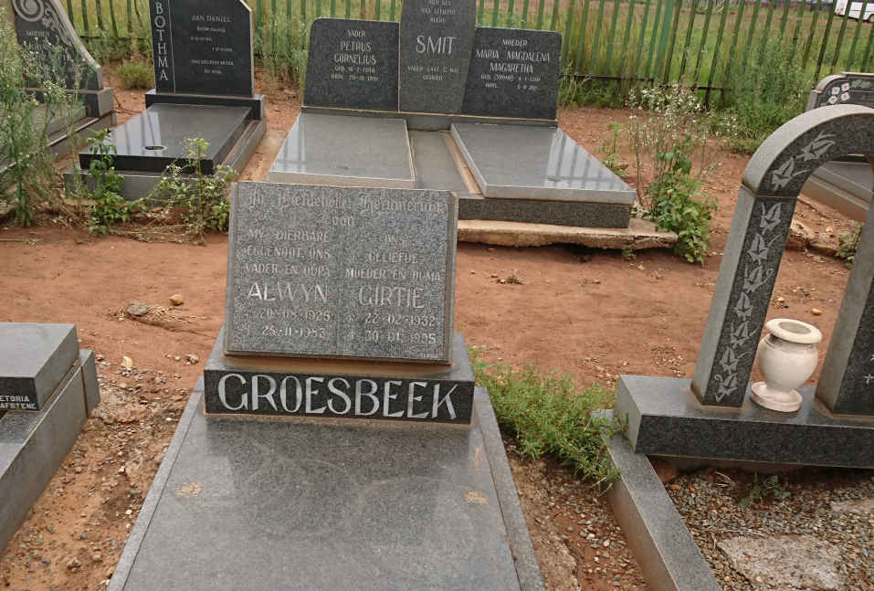 GROESBEEK Alwyn 1925-1983 &amp; Girtie 1932-1995