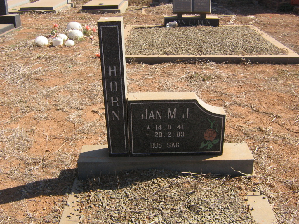 HORN Jan M.J. 1941-1989