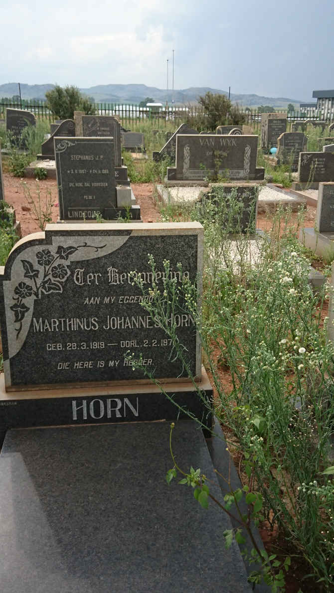 HORN Marthinus Johannes 1919-197?